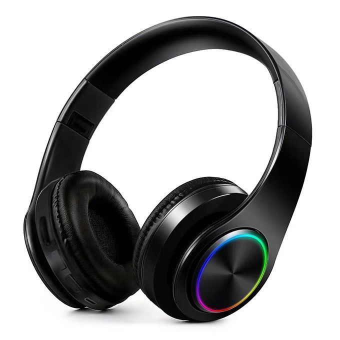 Wireless RGB Bluetooth Headset Subwoofer Stereo Headphone