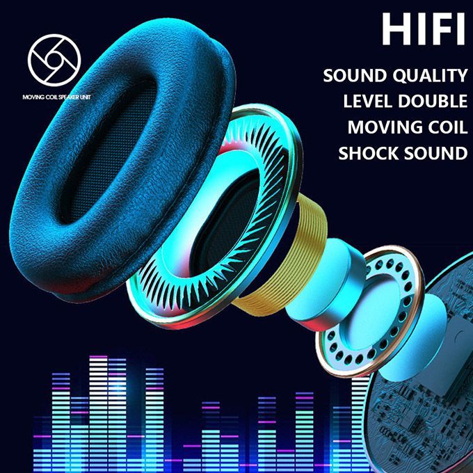 Wireless RGB Bluetooth Headset Subwoofer Stereo Headphone - Image 4